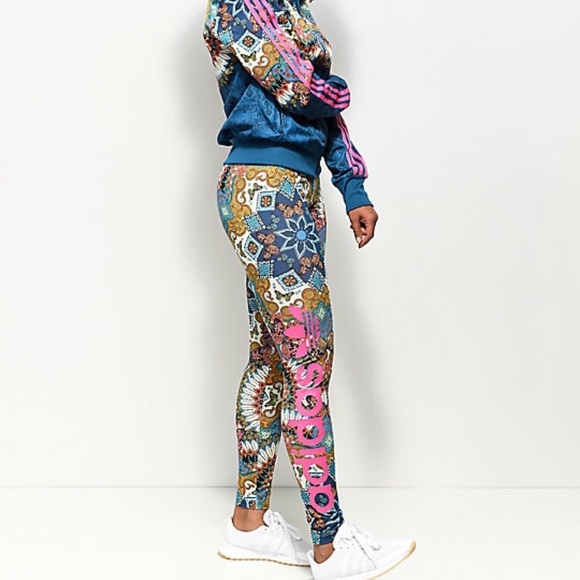 adidas Pants - Adidas Borbomix Leggings Brazil pattern
